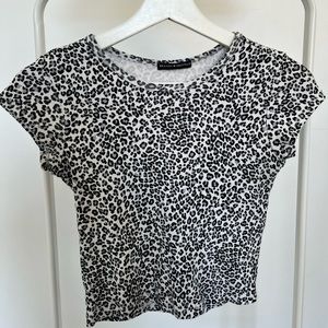 brandy cheetah print top